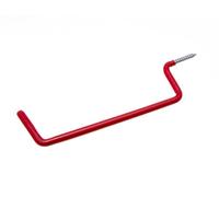 2 x Ladder Hooks RED Plastic Coated 245MM 6.7MM