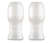 2 x Ladies Avon Perfumed Roll On Anti Perspirant Deodorant 50ml (2 x Pur Blanca)