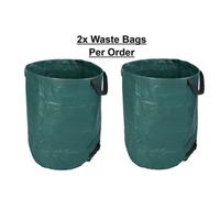 2 X Large Garden Waste Bag Heavy Duty With Handles 270L Max 20Kg Reusable Strong