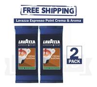 2 x Lavazza Espresso Point Crema E Aroma Gran Espresso Capsules 100 Count