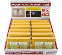 2 X Led Battery Operated Switch Night Light Cordless Bright Cob Lighting