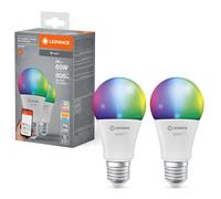 2 X Ledvance Smart+ LED A60 Bulb 9W = 60W E27 RGBW 2700K-6500K Dimmable App WiFi