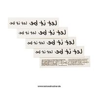 2 x Let it be - 2 different Tattoo Lettering in black - Body Tattoo (2)