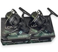 2 x Lidsters LCR 3000 Carp Coarse Fishing Reels Pre-Loaded Line 1BB