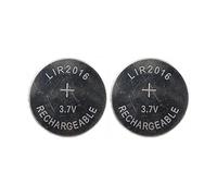 2 x LIR2016 3.7 V 20 mAh Button Cell Battery Rechargeable LIR 2016 3.7 V 20 mAh / Replaces CR2016 Button Cell Battery for e.g. Mainboard Calculator Tan Generator Button Cells by Girafus