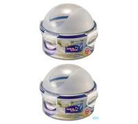 300ml Onion Dome Fridge Storage - Lock Food Containers Round Plastic Lid Domed - lock food storage onion containers round plastic lid domed lunch