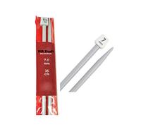 2 x Long Straight Plastic Knitting Needles (35cm) - Needle Diameter 5mm, 5.5mm, 6mm, 6.5mm, 7mm, 7.5mm, 8mm, 9mm and 10mm 2 x 2 .276 in