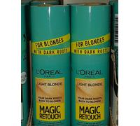 2 x L'Oreal Magic Retouch Mahogany Light Dark BROWN Blond Instant Root Concealer