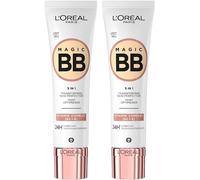 2 X L'Oreal Paris Magic BB 5-in-1 Skin Tint Hydrating Cream SPF20 30ml - Light