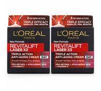 2 x Loreal Revitalift Laser X3 Anti-Age Anti-Age Cream Day, 50ml