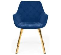 2 x Lorenzo Blue Fabric Dining Chair