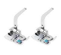 2 x Low Shank Snap-on Presser Foot Knitted Presser Foot Compatible with Alfa Compatible with Singer