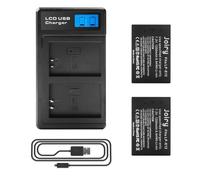 2 X LP-E12 Replacement Battery and Dual Battery Charger for Canon EOS M100, Rebel SL1, EOS 100D, EOS M, EOS M2, EOS M10 Digital Camera
