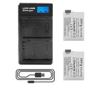 2 X LP-E8 Replacement Battery and LCD Dual Charger Compatible with Canon Rebel T2i, T3i, T4i, T5i, EOS 550D, 600D, 650D, 700D, Kiss X4, X5, X6 Digital Camera