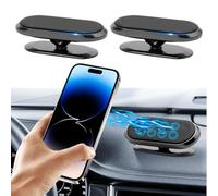 2 x Magnetic Car Phone Holder for iPhone/ Galaxy/GPS, 360° Degree Adjustable Rotation & 8 Strong Magnet, Universal Portable Magnetic Holder for Car Dashboard