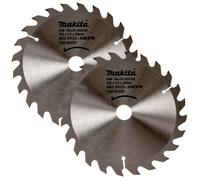 2 X Makita D-03333 Circular Saw Blade 165 X 20 24 Teeth - Dss611 Dss610 Dhs680