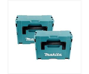 2 x Makita plastic tool case Makpac 2, without insert.