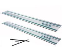 2 X Makita Plunge Saw Guide Rail 1.0M 39" For Sp6000 Sp6000K1 + Rail Connectors