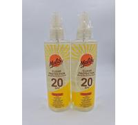 2 X Malibu Clear Protection Spray SPF20 250ml - No Outer Packaging