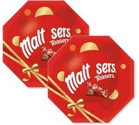 2 x Maltesars Teasers Milk Chocolate Gift Box - 335g | Irresistible Milk Chocolate with Crunchy Honeycomb Pieces | Perfect for Sharing & Gifting.