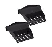 Homesmart 2 x Manthorpe Eaves Closure/Starter Units for Ambidextrous Dry Verges, Black,1 Metre