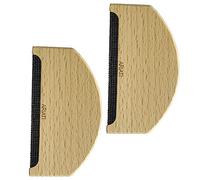 2 x Manual Portable Comb Lint Remover Tool for Clothes Sweater Wool Bobble De-Pilling Wooden Fuzz Fabric Pill Knitwear Cashmere Wool Coats Pants Garments Clothing Pet Hair Fluff Pilling carpet scraper