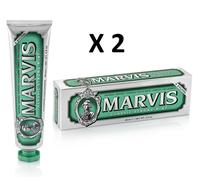 2 x Marvis NEW Classic Strong Mint Luxury Italian Toothpaste 85ml Twin Duo Pack
