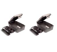 2 X Masterplug Weatherproof Box with 4 Socket 10m Extension Lead