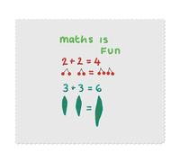 2 x 'Maths Is Fun' Microfibre Lens/Glasses Cleaning Cloths (LC00026316)