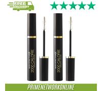 MAX FACTOR 2000 Calorie Dramatic Volume Smudgeproof Mascara - Black PACK OF 2