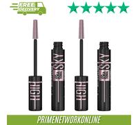 2 X Maybelline Lash Sensational Sky High Black Mascara 7.2ml 100% NEW ⭐⭐⭐⭐⭐