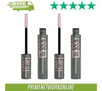 Maybelline New York, Sky High Lash Sensational Mascara, Limitless Length & Volume, Flex Tower Brush, Light-as-Air Feel, With Bamboo Extract, Green Altitude