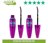 2 X Maybelline Volum' Express False Lashes Waterproof Mascara - Very Black ⭐⭐⭐⭐⭐