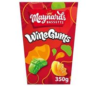 2 x Maynards Bassetts Wine Gums Sweets Carton 350G Delicious Tasty And Twisty Treat Gift Hamper For Birthday,Christmas Sold By Kidzbuzz