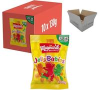 2 x Maynards Jelly Babies, 10 x 130g Bags, Ideal for Any Occasion, Miraculous Jello Bites | By Ideaonic