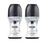 2 x Mens Avon Roll On Anti Perspirant Deodorant 50ml (2 x Musk Rain)