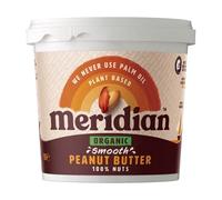 2 x Meridian Organic Smooth Peanut Butter 100% 1kg Boxed