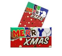 2 x Merry Xmas Novelty Wrappers Insults Secret Santa Love Gift Present Rude Funny (Chocolate not included)