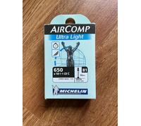2 x Michelin Air Comp Ultra Light B1 (650c x 18-23c) Road Bike Tube. 60mm Presta