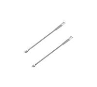 2 X Micro Lab Sampling Reagent Spoon, 125MM 304 Stainless Steel 2 in 1 Double Head Laboratory Mixing Spatula