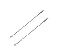 2 X Micro Lab Sampling Reagent Spoon, 180MM 304 Stainless Steel 2 in 1 Double Head Laboratory Mixing Spatula