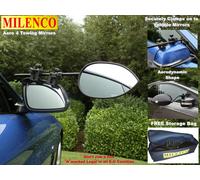 Pair of Milenco Aero 3 Caravan / Trailer Towing Mirrors Flat Glass + Storage Bag