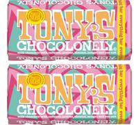 2 x Milk Chocolate Everything Bar - Crunchy Caramel, Almonds, Pretzel, Nougat & Sea Salt - Large 180g Fairtrade-Inspired Treat