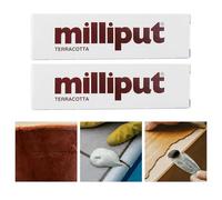 2 x Milliput Terracotta Epoxy Putty Stick, Multi-Purpose Modelling & Repair Putty, Strong Adhesive Filler for Metal, Wood, Plastic & Ceramics, Sandable, Drillable & Waterproof DIY Repair Compound