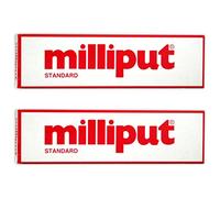 2 x Millput Epoxy Putty Yellow/Grey