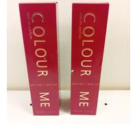 2 x Milton Lloyd Colour Me DARK RED Eau De Parfum EDP 50ml Spray Him Her
