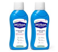 2 x Milton Sterilising Fluid 500ml Baby Bottle Cleaner Cold Water Steriliser Ideal for Breastpumps Surfaces Home Soothers Toys Anti-Germ Efficacy