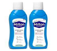 2 x Milton Sterilising Fluid 500ml Trusted Cold Water Steriliser for Baby Bottles Feeding Equipment Breast Pump Accessories and Household Items Fast Effective Hygiene Care