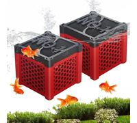 2 x Mini Activated Carbon Filter Water, Activated Carbon Block, Activated Carbon Filter, Horse Drinker, Eco Aquarium Water Purifier Cube with Activated Carbon Granules, Activated Carbon Aquarium for