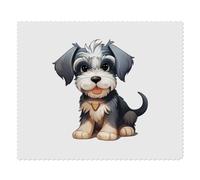 2 x 'Miniature Schnauzer' Microfibre Lens/Glasses Cleaning Cloths (LC00023839)